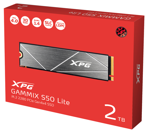 ADATA XPG Gammix S50 Lite 2TB, PCIe 4.0, M.2 - SSD
