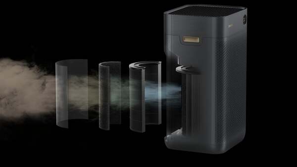 Smartmi Air Purifier 3 -ilmanpuhdistin, tummanharmaa