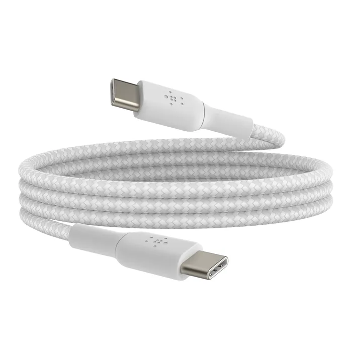 Belkin BoostCharge Braided USB-C - USB-C  - cable, 0.15m, White