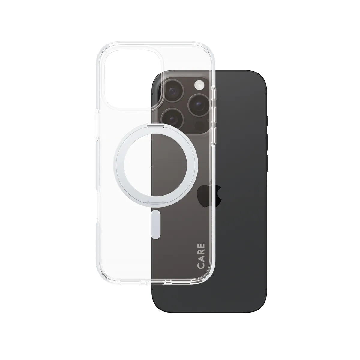 Care by PanzerGlass iPhone 16 Pro Max MagSafe Kickstand Case, Silver
