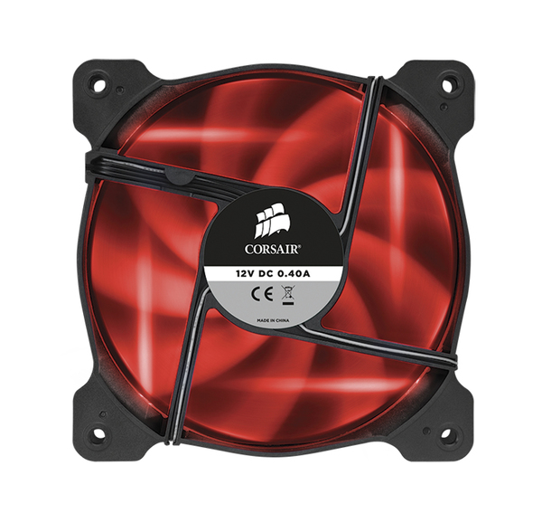 Corsair Fan, SP120, Red LED High Pressure Fan, Single pack