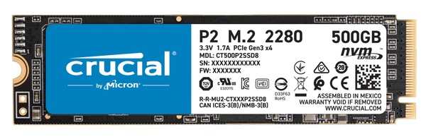 Crucial P2 500GB M.2 NVMe SSD
