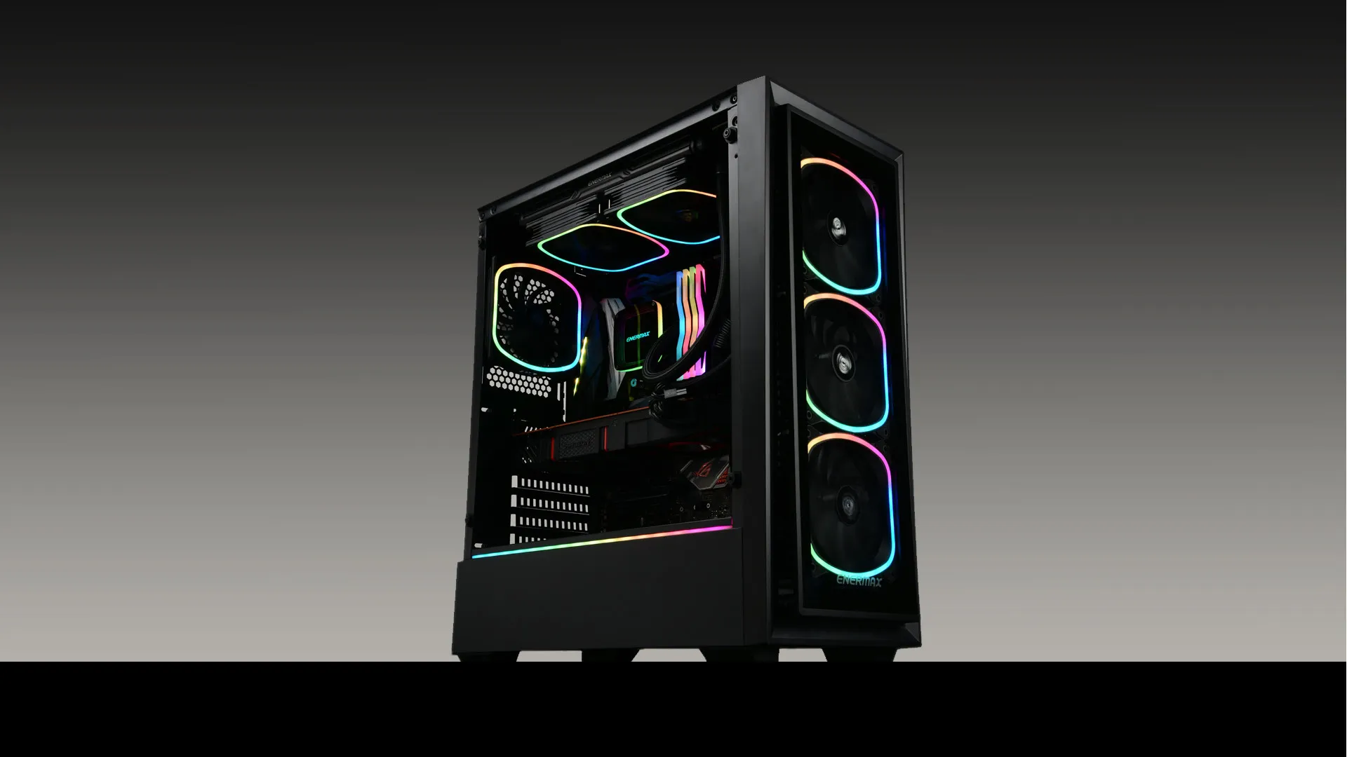Enermax StarryFort SF30 - Mid Tower case, window, Black
