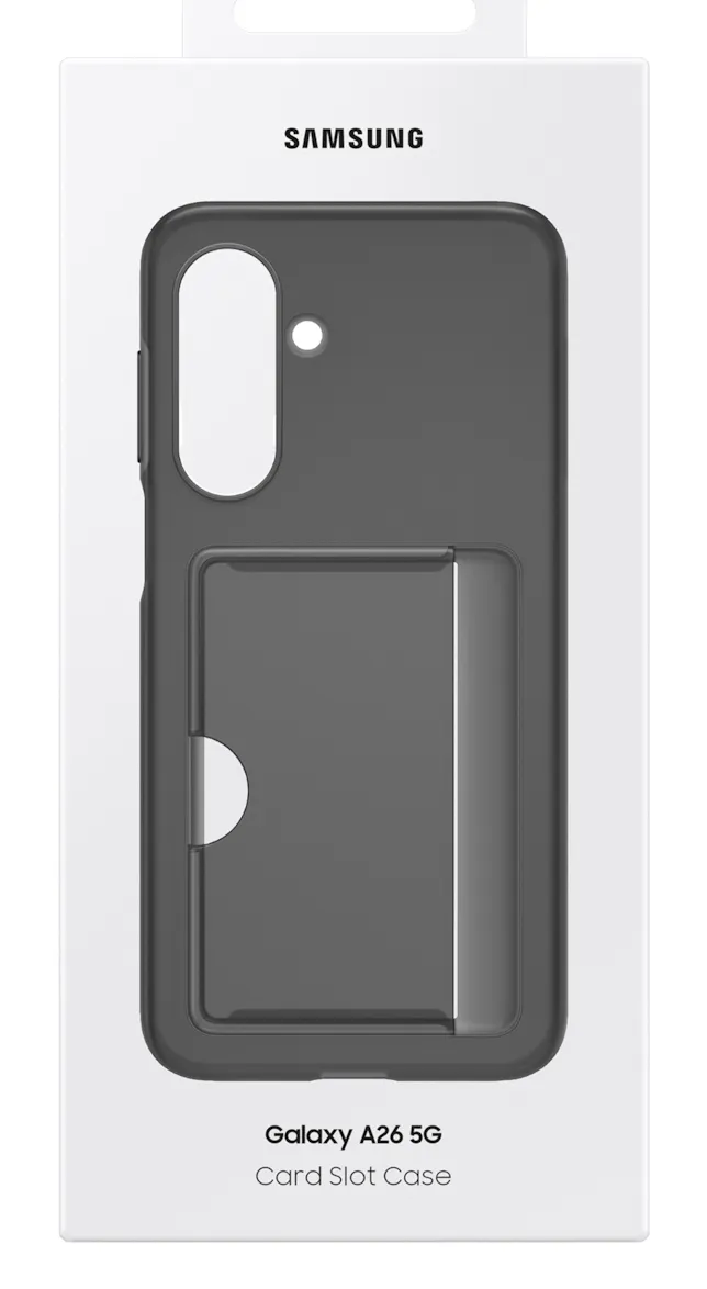 Samsung Galaxy A26 Card Slot Case -suojakuori, Musta