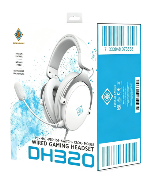 Deltaco GAM-190-W Gaming Headset, White