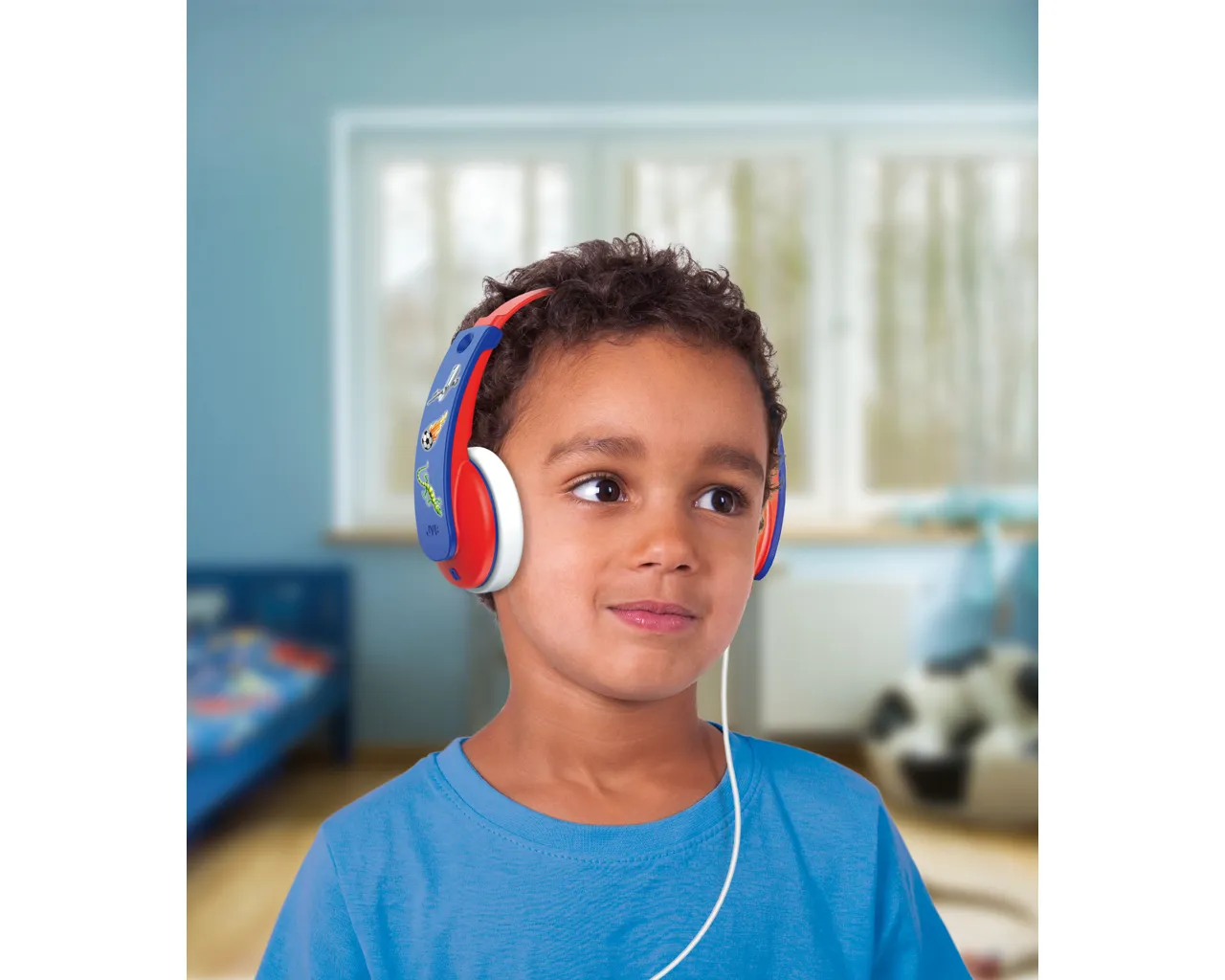 JVC KD7 kids -kuulokkeet, punainen