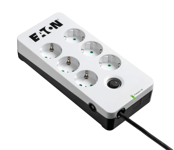 Eaton Protection Box 6 DIN - Ylijännitesuoja - AC 220-250 V - 2500 watt - lähtöliittimet: 6 - valkoinen