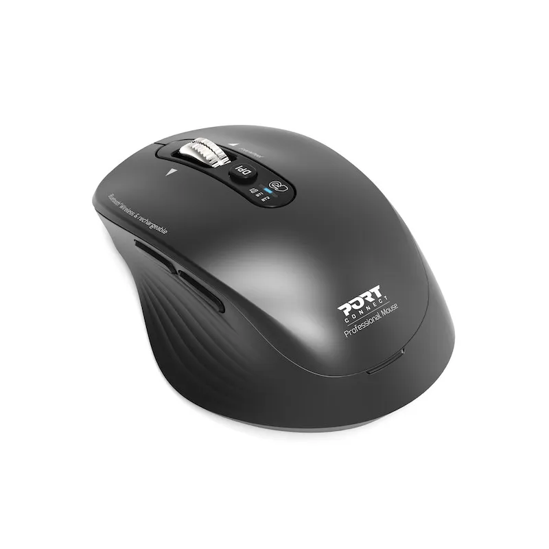 PORT Designs PD-910202 tr&aring;dl&ouml;s ergonomisk mus, svart