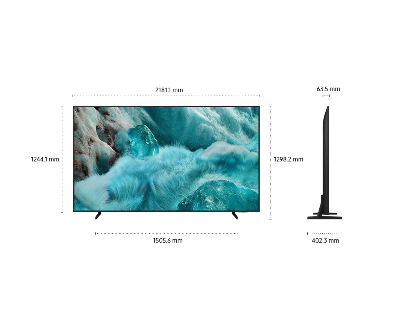 Samsung QE98Q7FAAUXXH 98" 4K QLED Tizen TV, 120 Hz, Quantum HDR