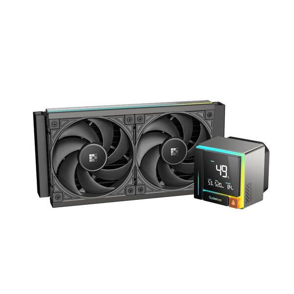 Sudokoo ENERGLO 240mm ARGB Liquid Cooler, Black