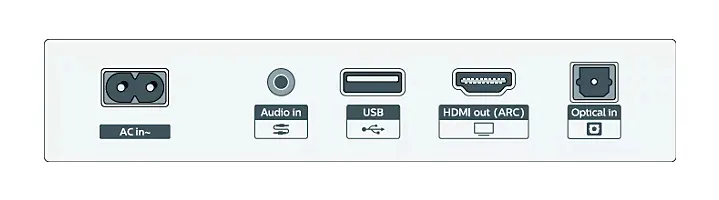 Philips TAB5201/10 2.0 DTS:X soundbar, musta
