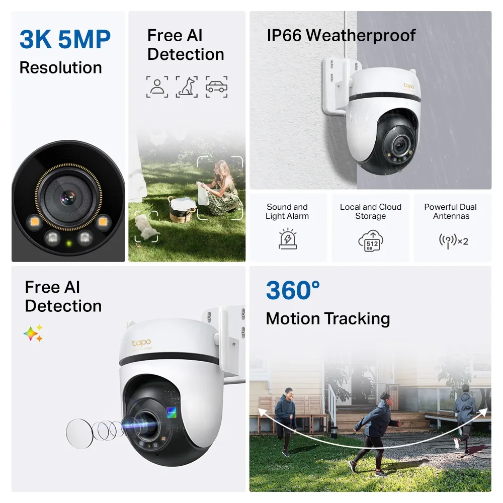 TP-Link Tapo C530WS Wi-Fi Utomhus pan-/tilt - &ouml;vervakningskamera