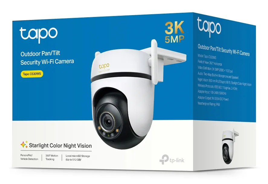 TP-Link Tapo C530WS Wi-Fi Utomhus pan-/tilt - &ouml;vervakningskamera