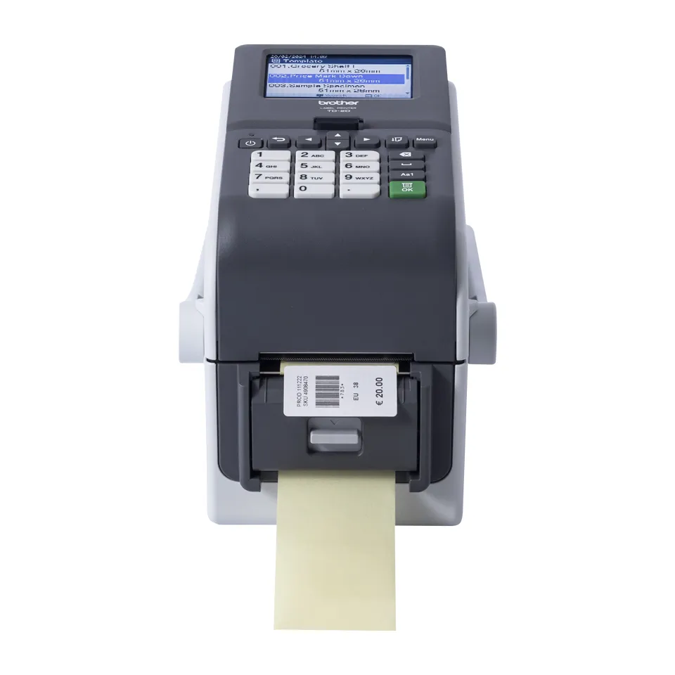 TD-2350DSAH300 2-inch printer 300dpi/Displ./Handle (USB/LAN/