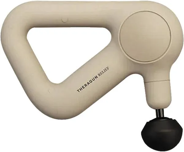 Therabody Theragun Relief massagepistol, 3 hastigheter, 3 munstycken, Sand
