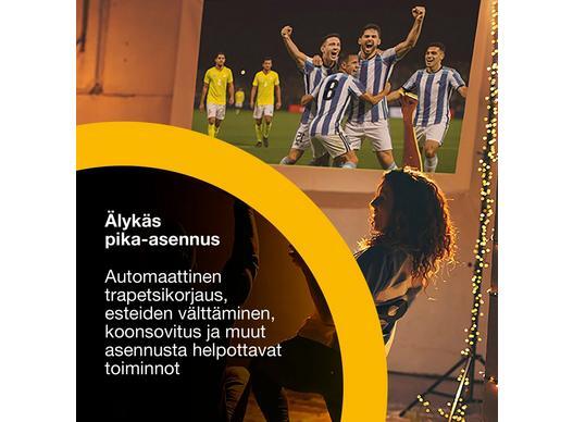 Epson Lifestudio Flex EF-72 Google TV 3LCD 4K PRO-UHD 1000 ANSI lm Portable LED Projector, Oak