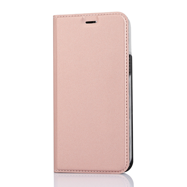 Wave Book Case, iPhone 12 / 12 Pro -suojakotelo, Ruusukulta