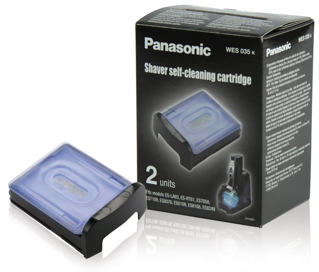 PANASONIC WES035K503 Puhdistusneste kasetti huoltokeskukseen CLEANING CARTRIDGE FOR ELECTRIC SHAVER (for models  : ES-LA93, ES8249, ES8109, ES8168, ES8078, ES71