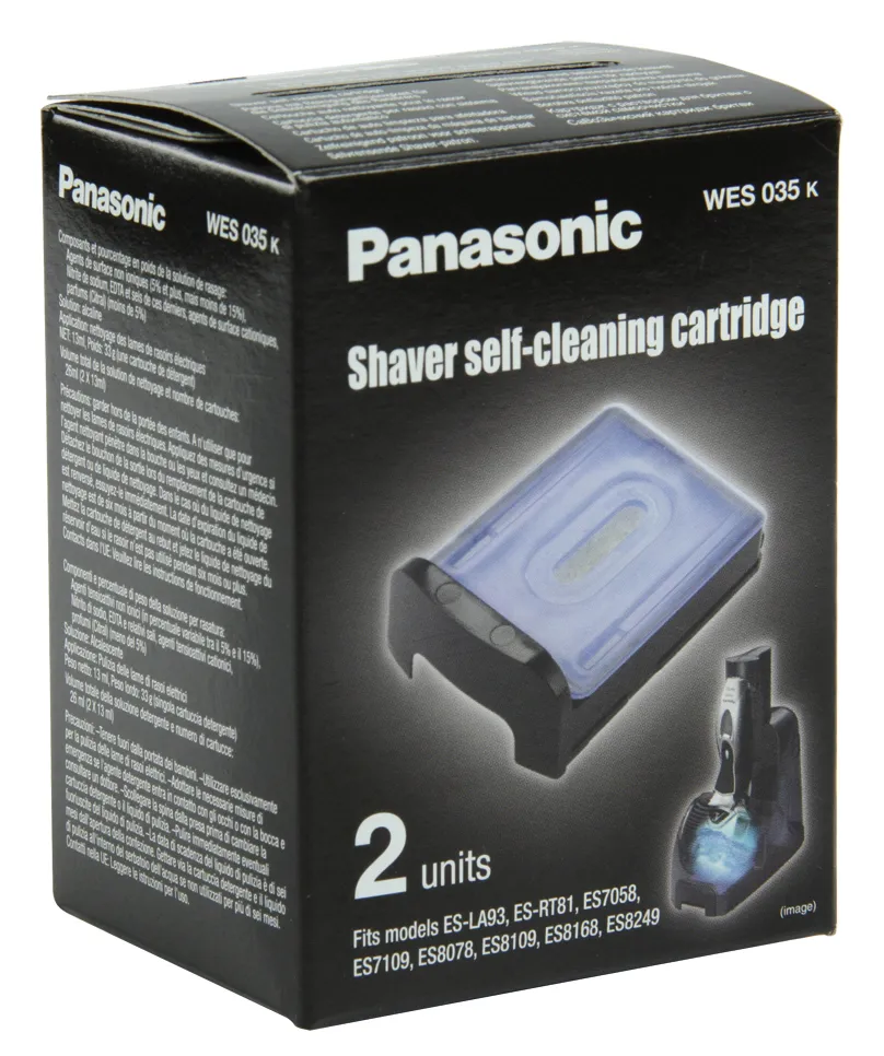 PANASONIC WES035K503 Puhdistusneste kasetti huoltokeskukseen CLEANING CARTRIDGE FOR ELECTRIC SHAVER (for models  : ES-LA93, ES8249, ES8109, ES8168, ES8078, ES71