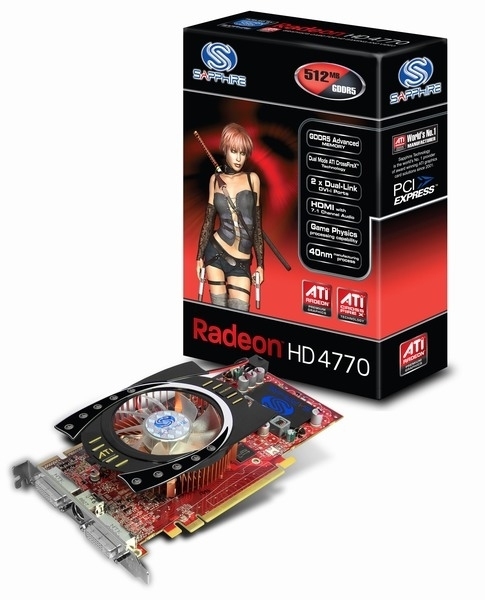 SAPPHIRE HD 4770 PCIE 512MB GDDR-5 2XDVI