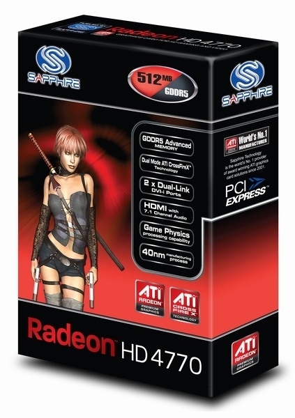 SAPPHIRE HD 4770 PCIE 512MB GDDR-5 2XDVI