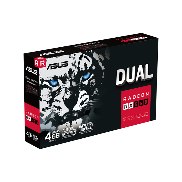 Asus Radeon RX 540 Dual 4 Gt -n&auml;yt&ouml;nohjain