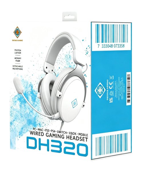 Deltaco GAM-190-W Gaming Headset, White