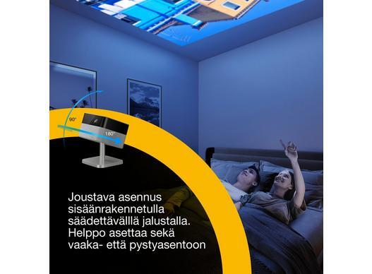 Epson Lifestudio Flex EF-72 Google TV 3LCD 4K PRO-UHD 1000 ANSI lm -kannettava LED-projektori, tammi