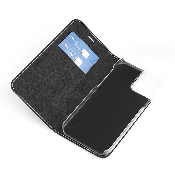 Wave Book Case, iPhone 12 / 12 Pro - case, Rose gold