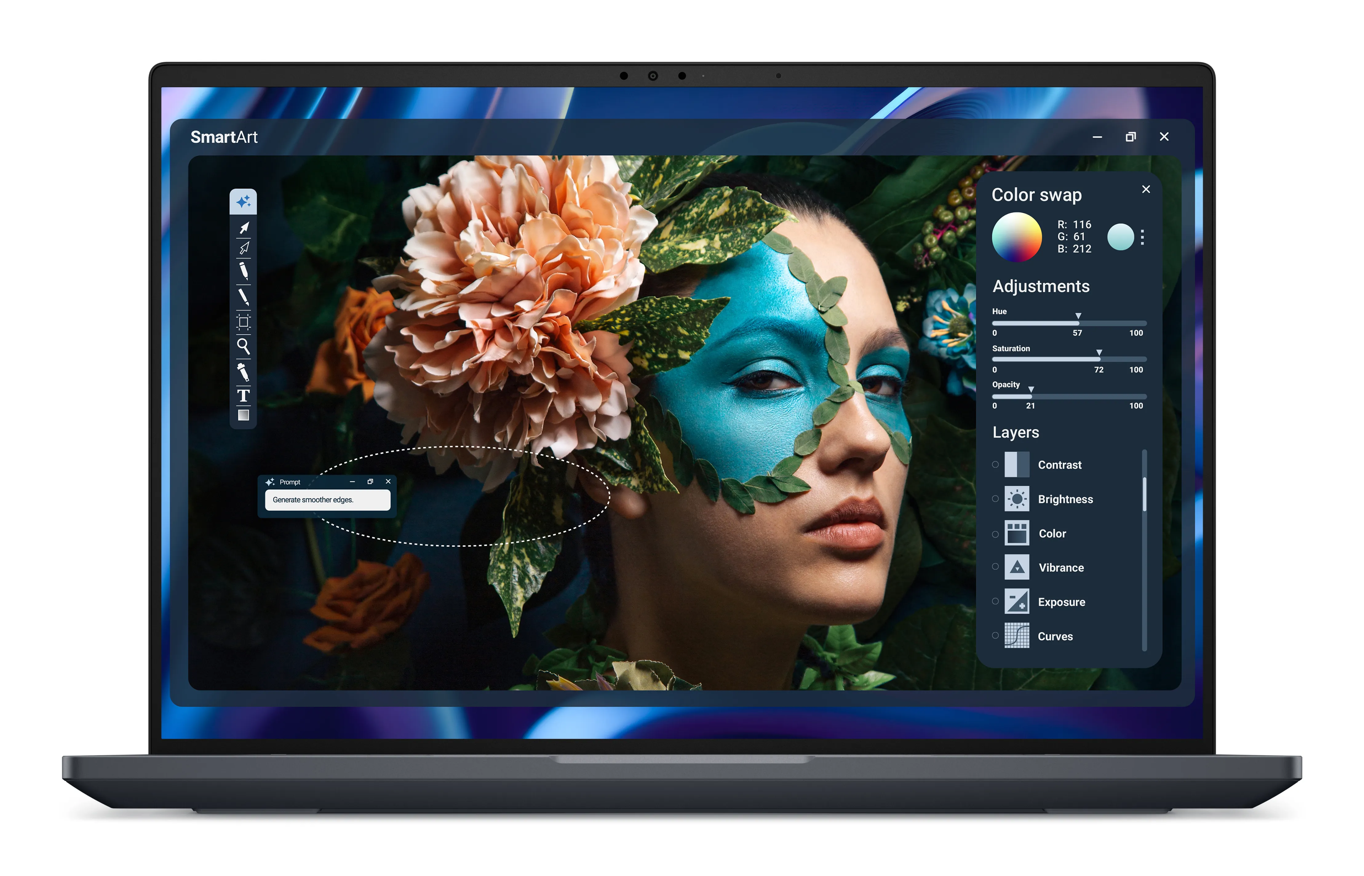 Dell Pro Precision 7 16" Ultra 9 386H, 64 Gt, 1 Tt, RTX PRO 3000, Win 11 Pro -kannettava, harmaa