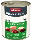 Animonda GranCarno Adult Deer and Apple, Wet food for dogs, 800g