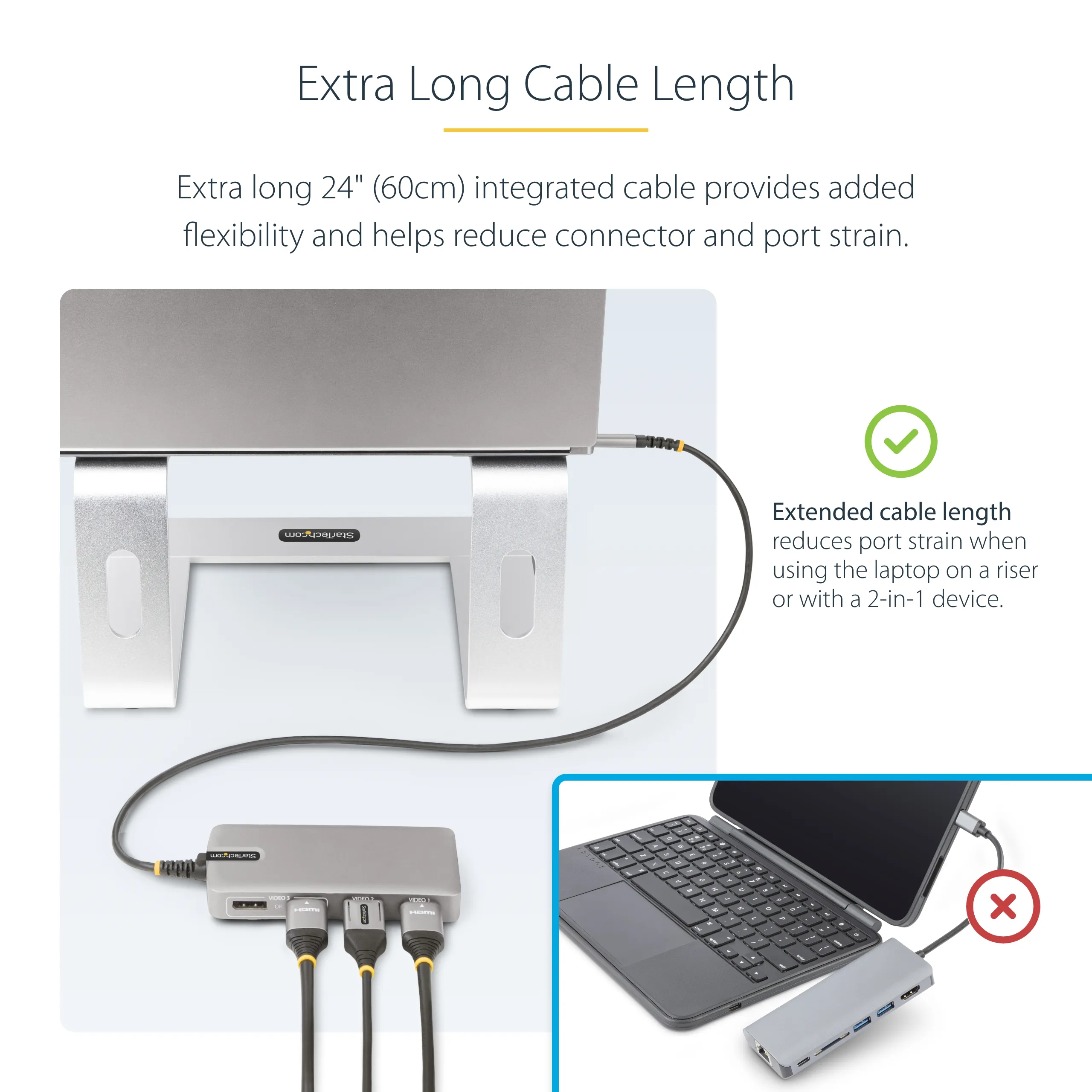 Startech USB-C Triple-Monitor Multiport -sovitin