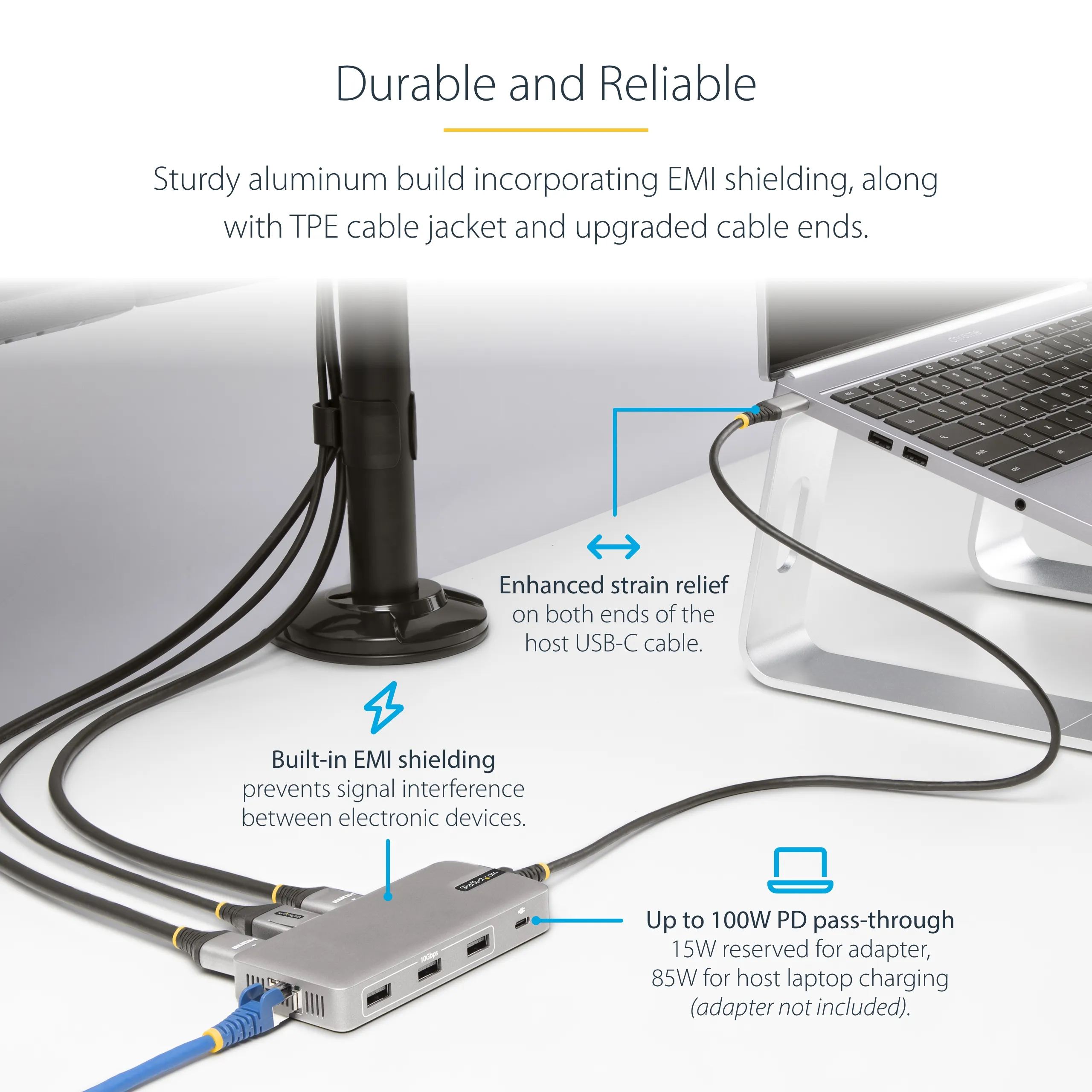 Startech USB-C Triple-Monitor Multiport -sovitin