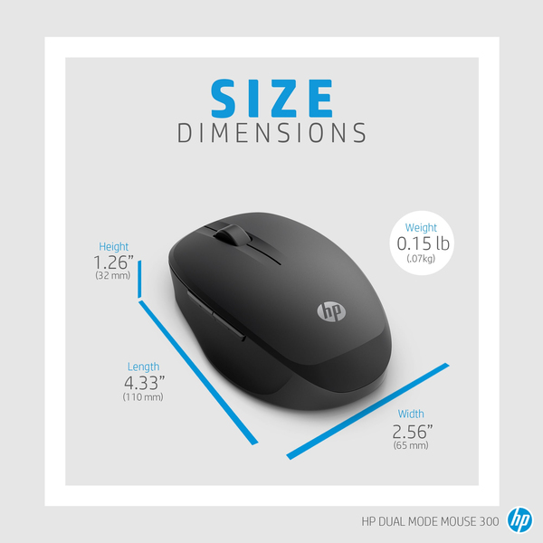 HP Dual Mode Black Mouse