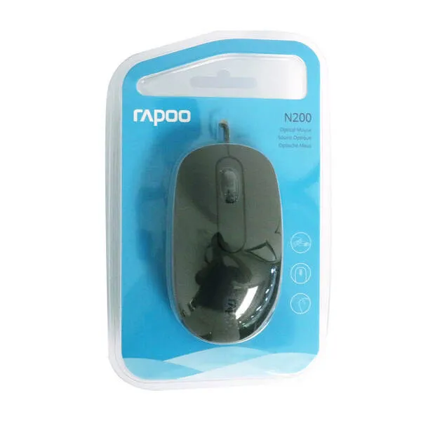 Rapoo N200 -hiiri, Musta