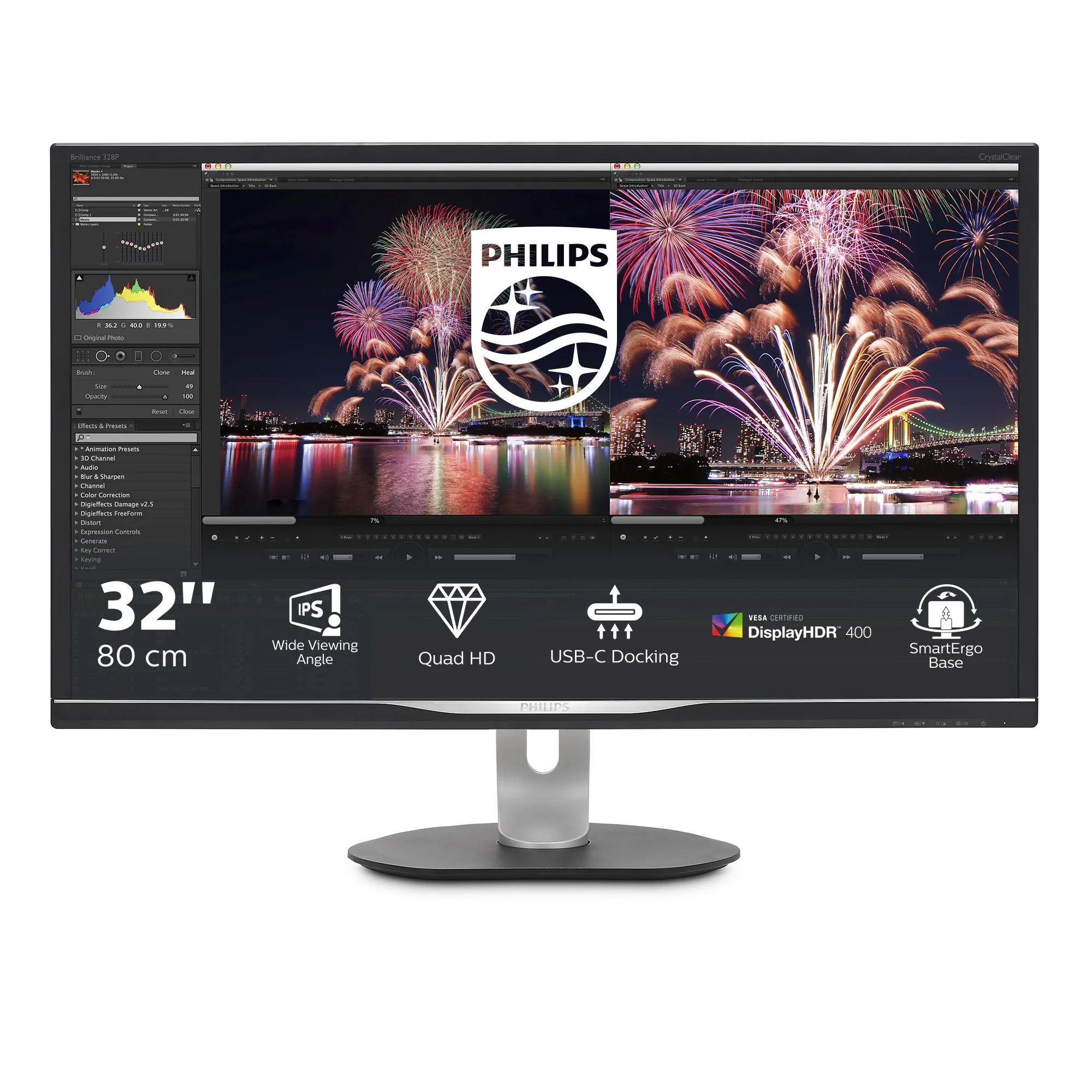 Philips 31.5" 328P6AUBREB, QHD, USB-C, IPS - monitor