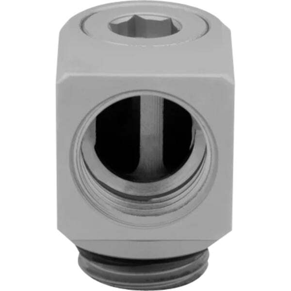 EKWB EK-Quantum Torque Micro Rotary 90&deg; - Satin Titanium, connection (titanium)