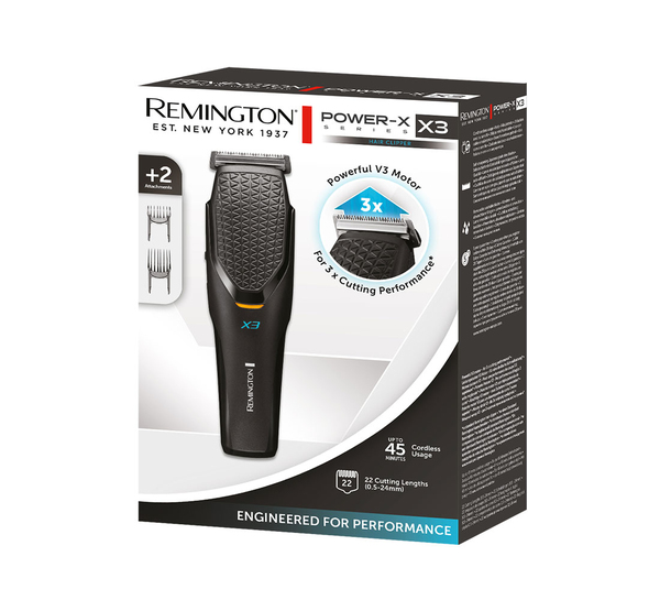 Remington HC3000 X3 Power-X Series - h&aring;rklippare, svart