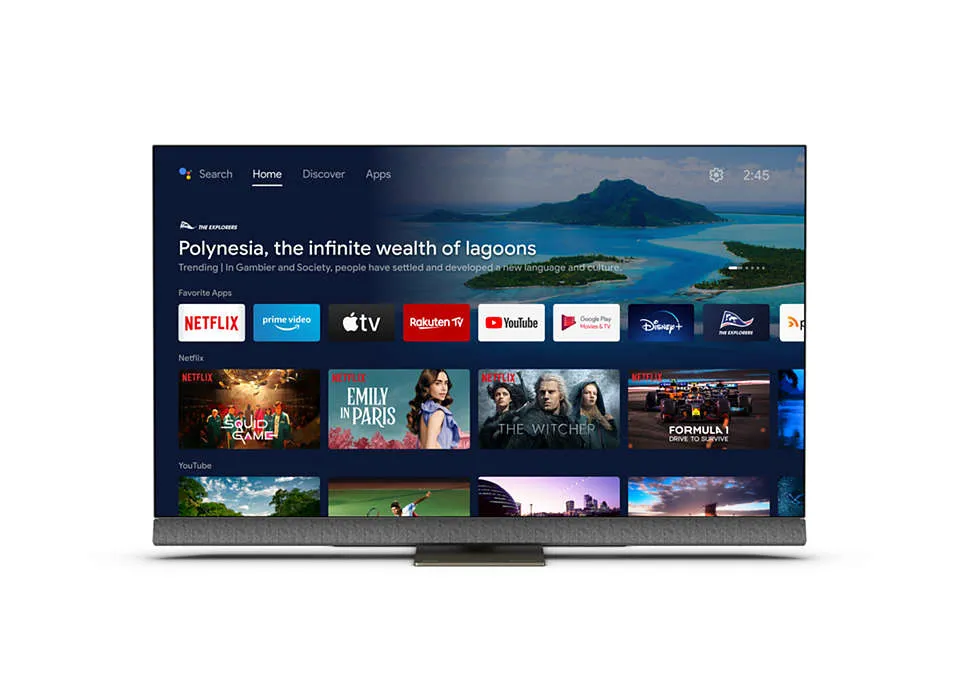 Philips 48" OLED UHD, HDR, P5 AI, 1300NIT, DOLBY, IMAX, AL 3, SWIVEL, B&W