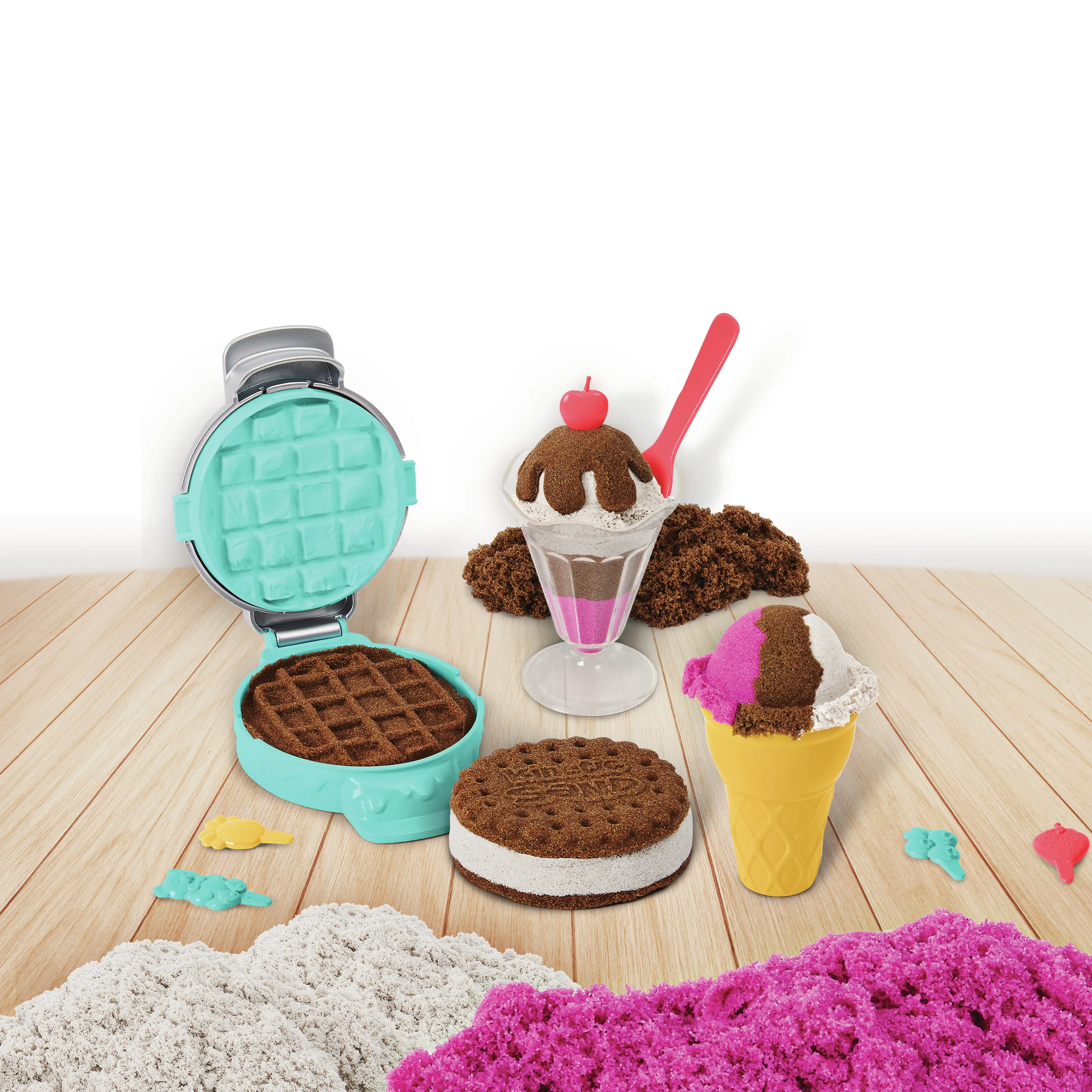 Spin Master Kinetic Sand - ice cream set with scented sand, play sand (510 grams)