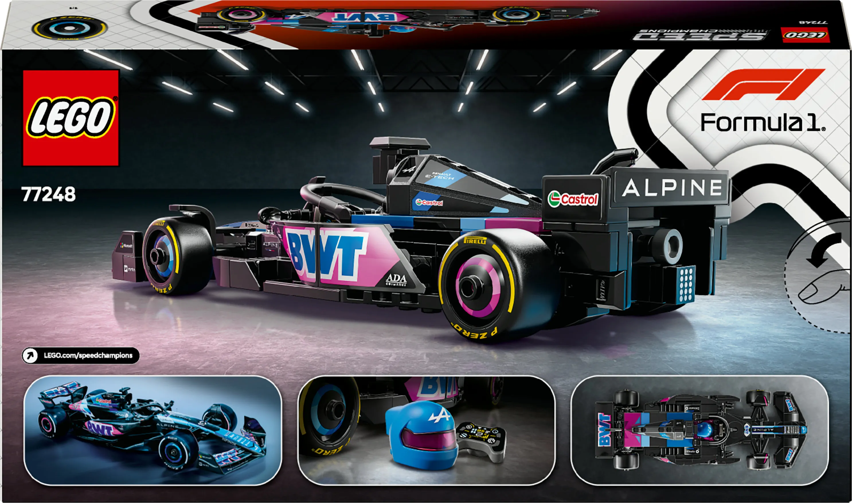 LEGO Speed Champions BWT Alpine F1 Team A524 racerbil 77248