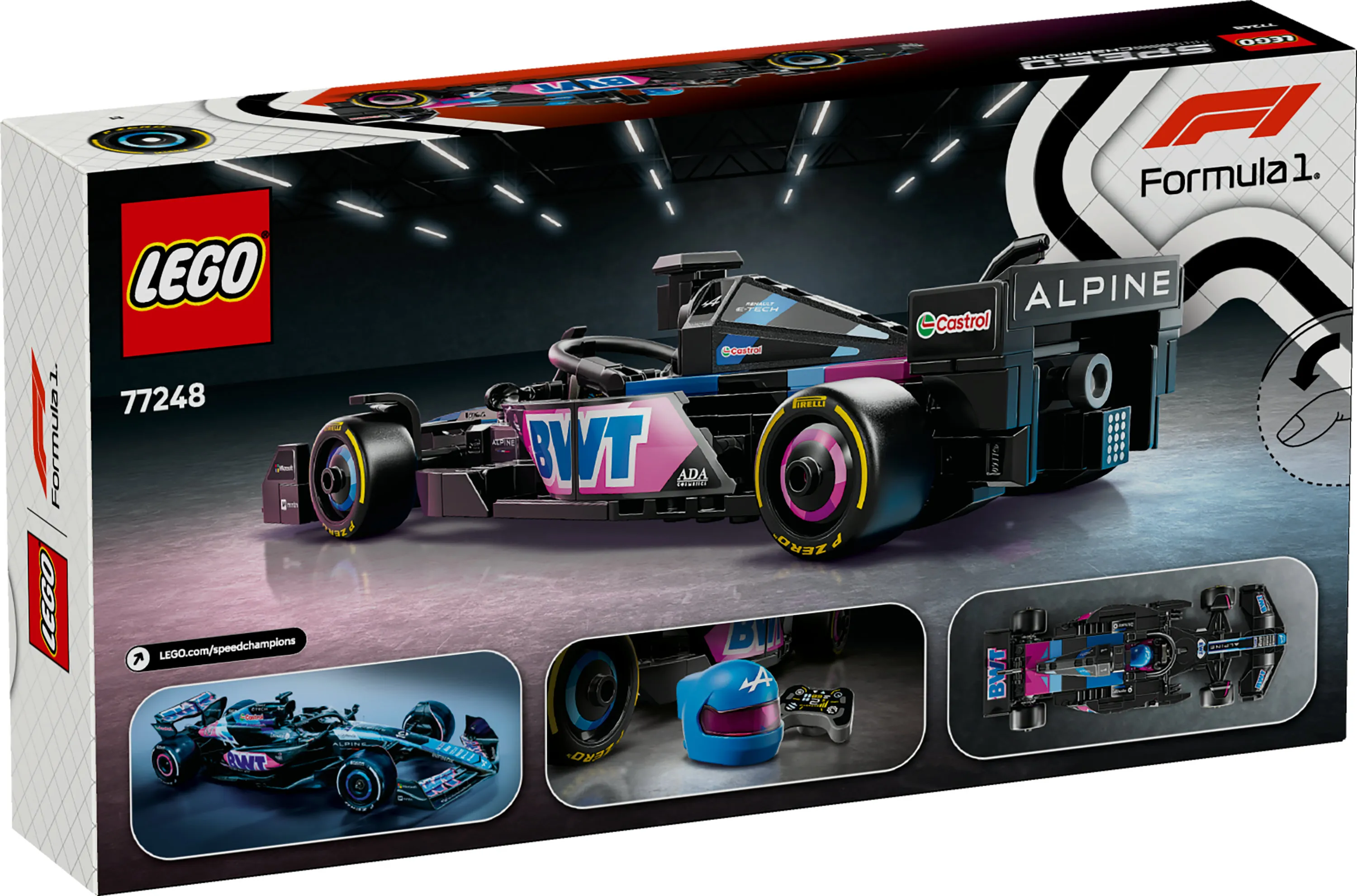 LEGO Speed Champions BWT Alpine F1 Team A524 racerbil 77248