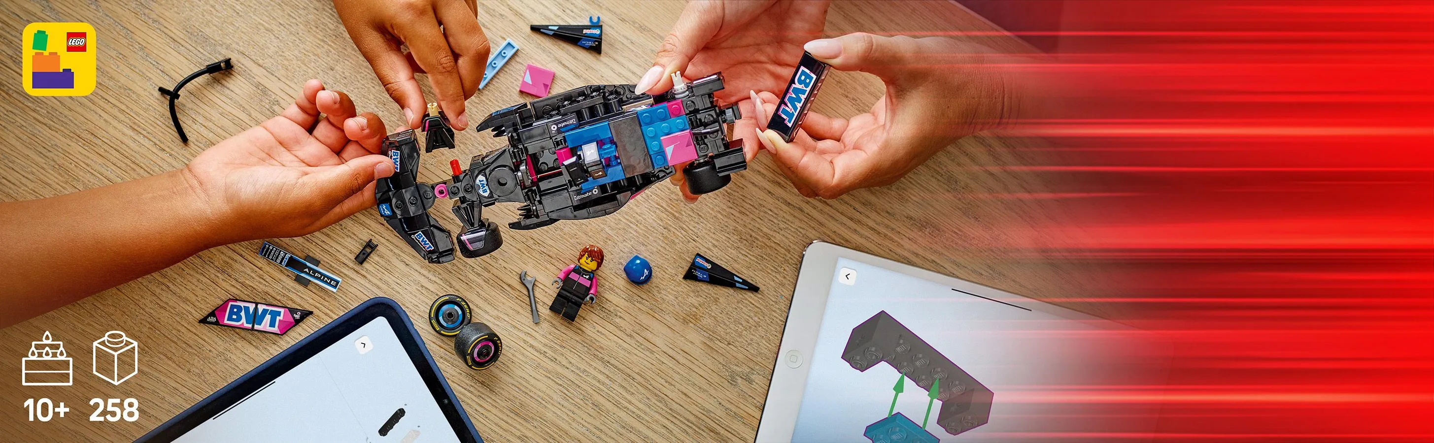 LEGO Speed Champions BWT Alpine F1 Team A524 racerbil 77248