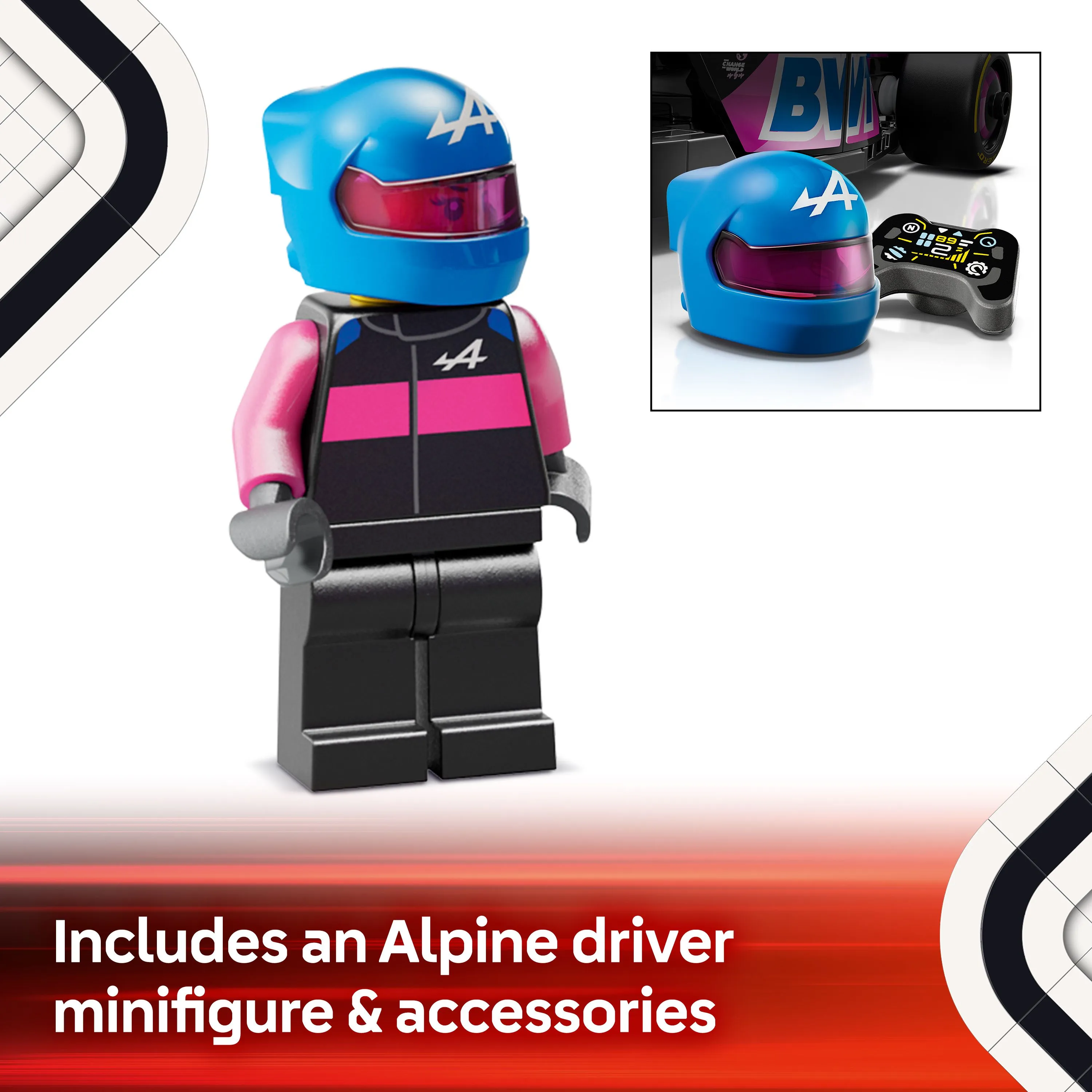 LEGO Speed Champions BWT Alpine F1 Team A524 racerbil 77248