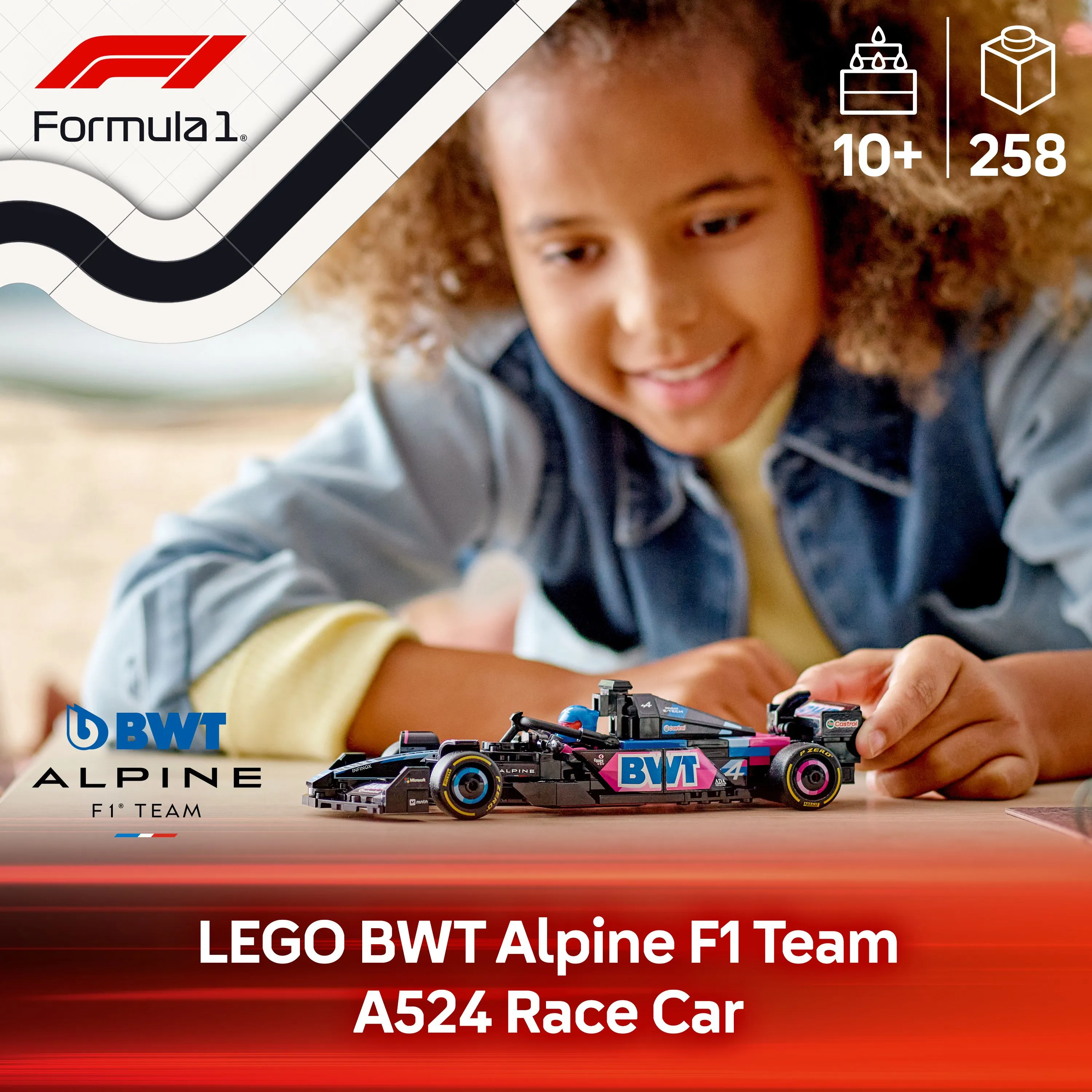 LEGO Speed Champions BWT Alpine F1 Team A524 racerbil 77248