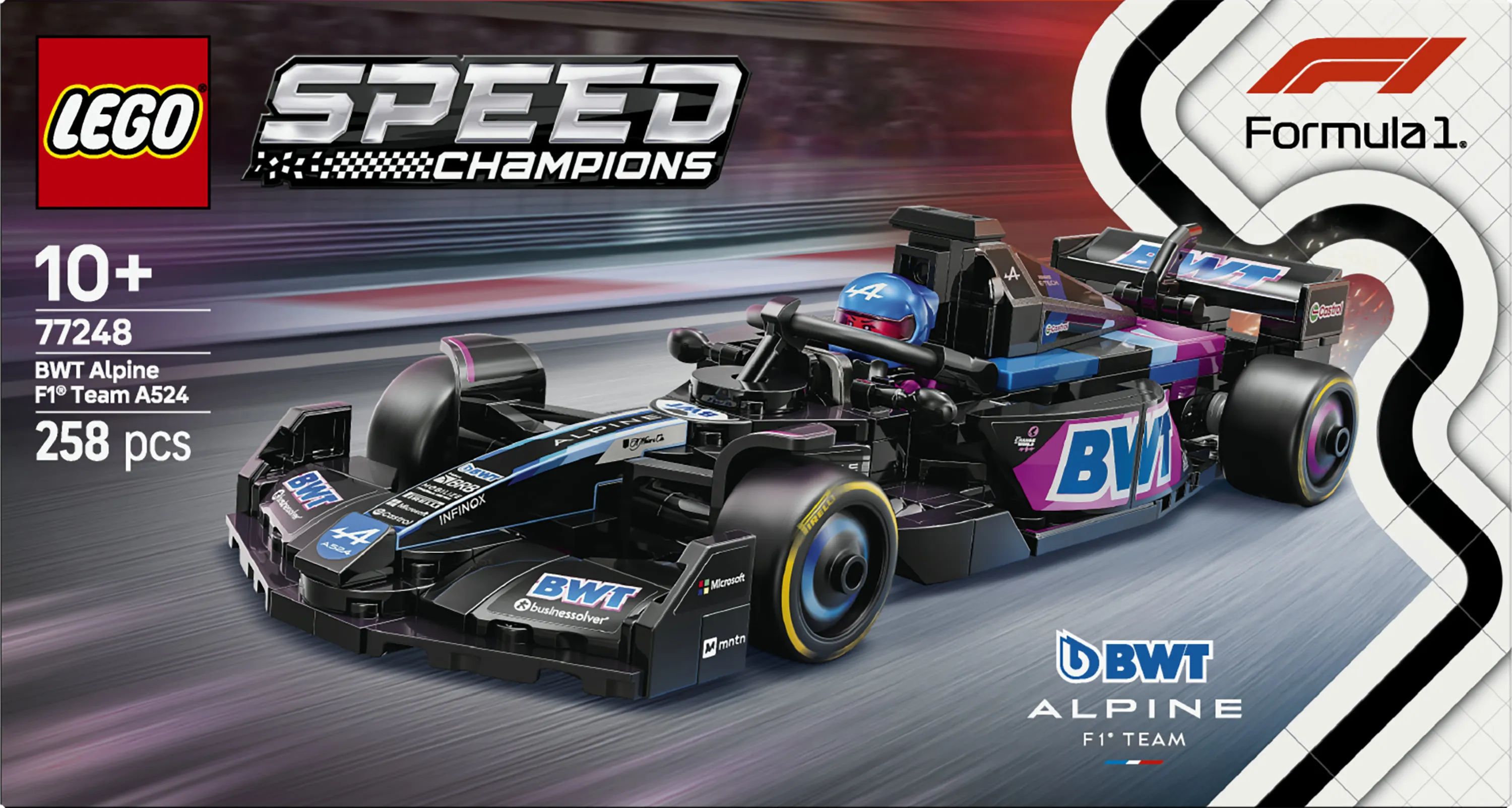 LEGO Speed Champions KICK Sauber F1 Team C44 Race Car 77247