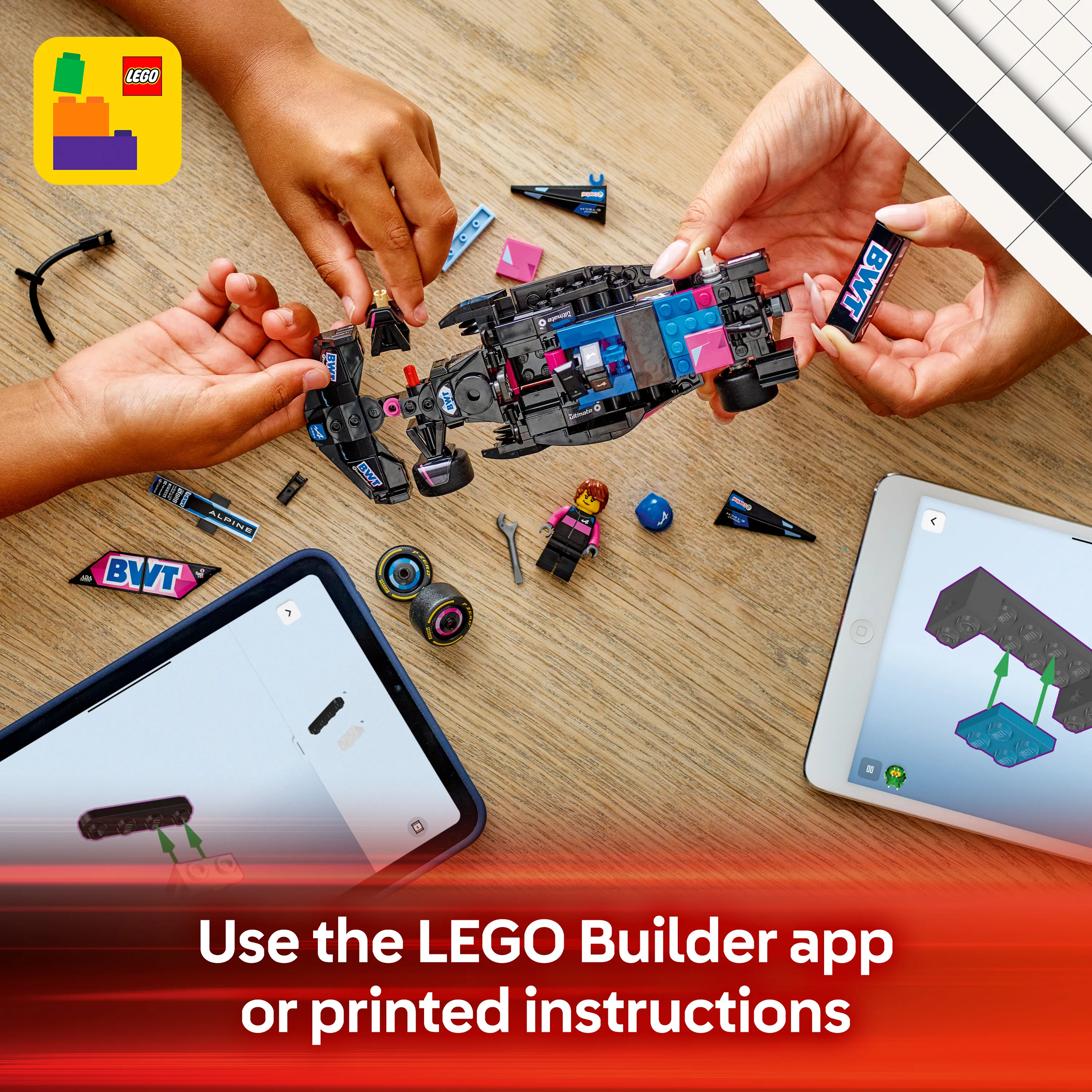 LEGO Speed Champions KICK Sauber F1 Team C44 Race Car 77247