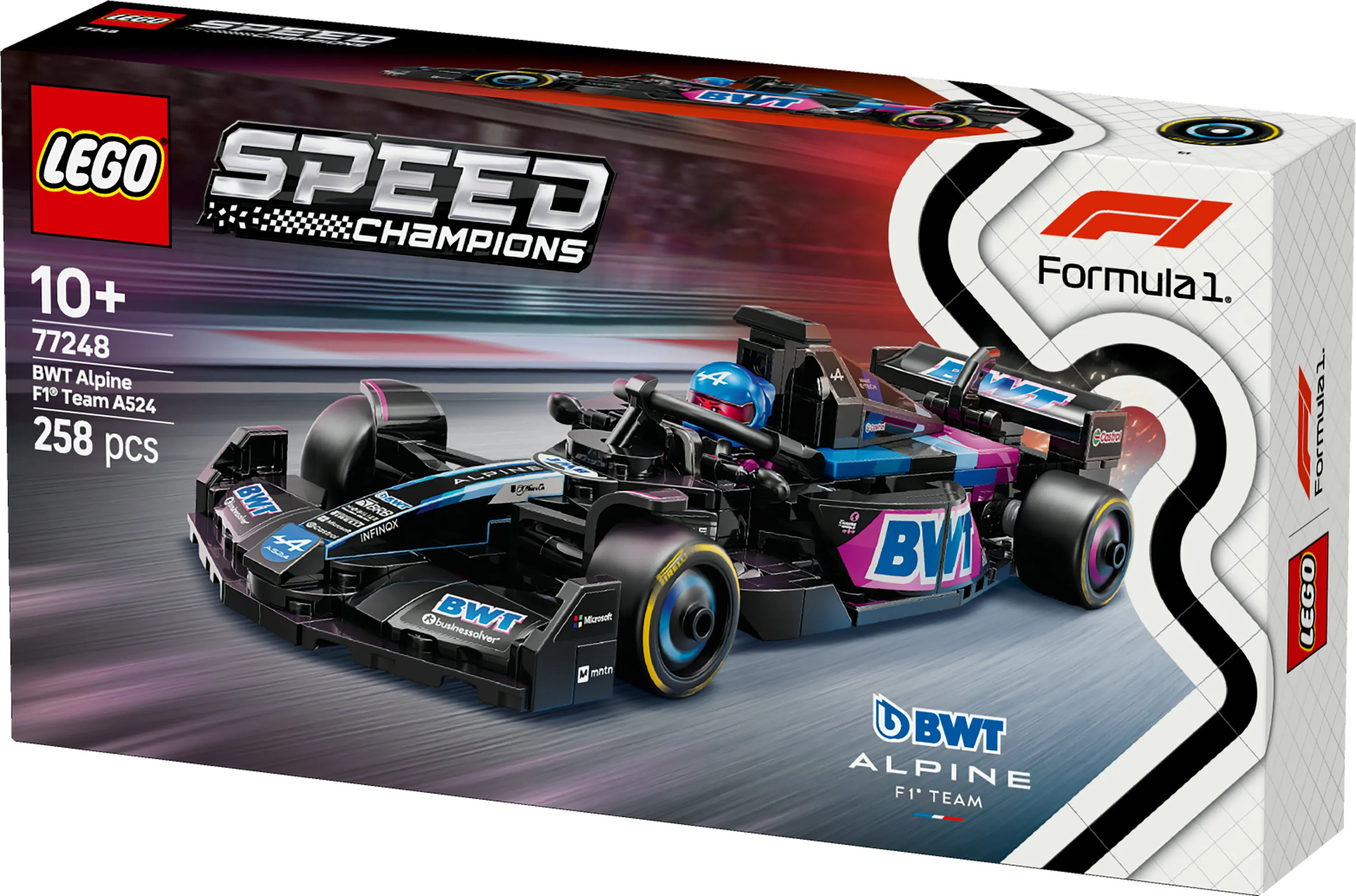 LEGO Speed Champions BWT Alpine F1 Team A524 racerbil 77248