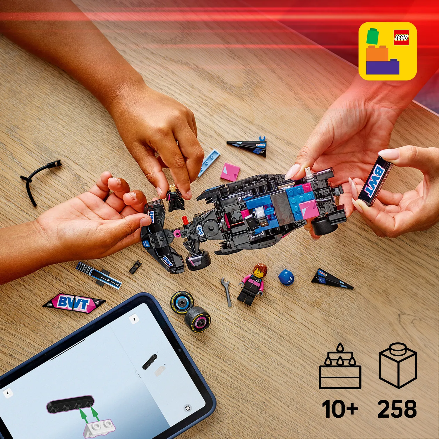 LEGO Speed Champions KICK Sauber F1 Team C44 Race Car 77247