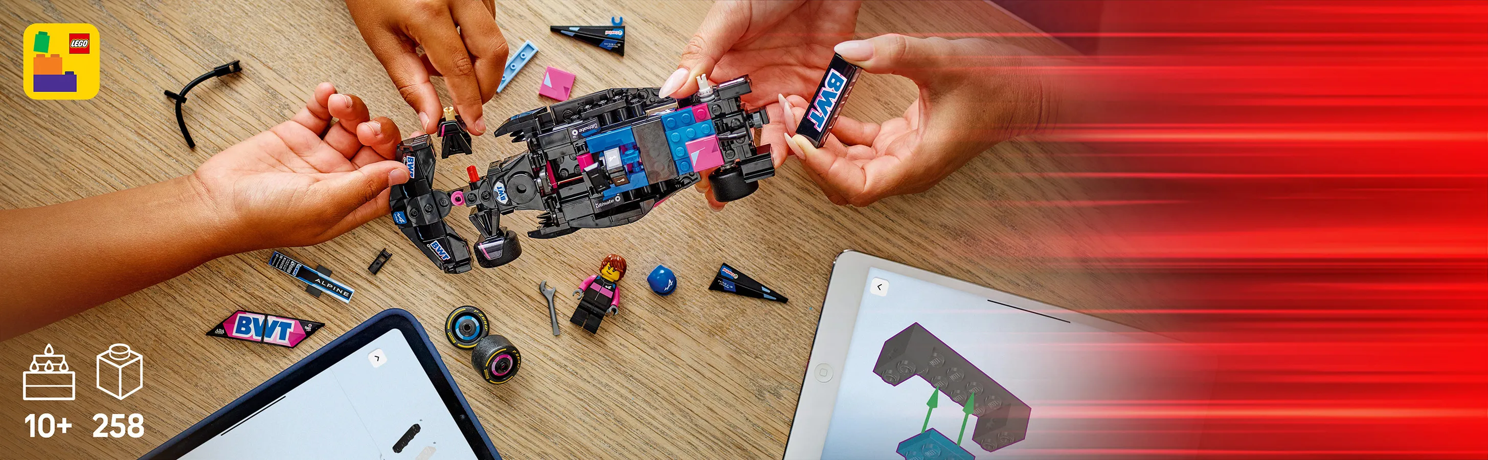 LEGO Speed Champions KICK Sauber F1 Team C44 Race Car 77247